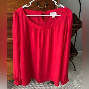 🎄LOFT chiffon blouse